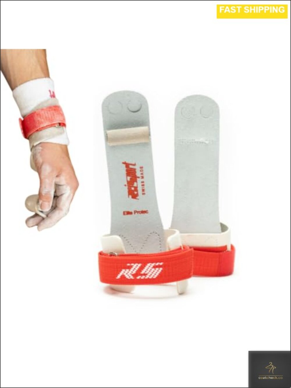 Reisport Protec Ring Gymnastics Leather Grips Triple Strength Large